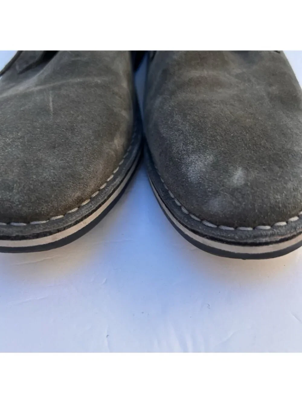 Steve Madden Gray Suede Leather Chukka Boots Mens Size 10 Outdoor Lace Up
